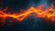 © Thiago - Blazing firewall abstract art digital realm visual representation cybersecurity environment dynamic perspective protection concept. Blazing Path. Illustration
