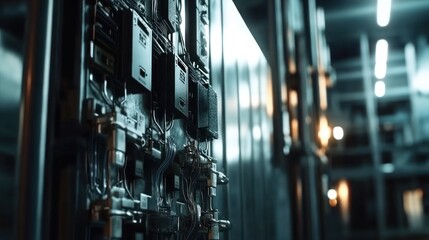 Poster - Complex Industrial Control Panel Wiring System