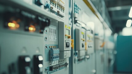 Poster - Industrial Electrical Panel Control System Components