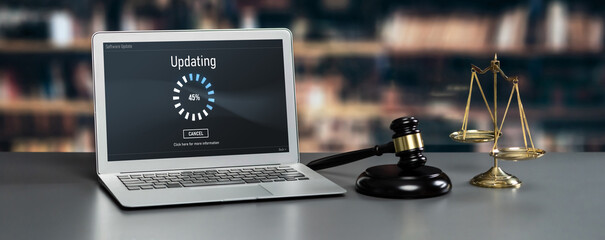 Aufkleber - software update on computer for brisk version of device software upgrade