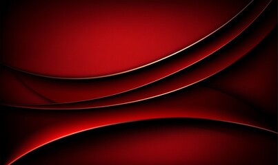 Sticker - A sleek, modern 3D design in format, showcasing a red abstract backdrop with a clean, minimal papercut design