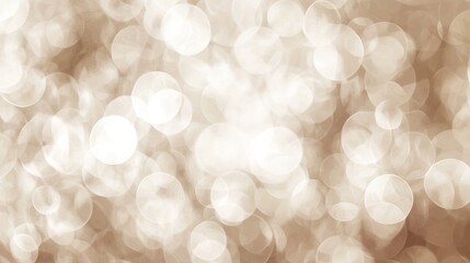 Wall Mural - Abstract bokeh background with soft, out-of-focus lights in sepia tones.