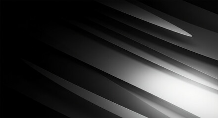 Poster - abstract black and silver are light gray with white the gradient is the surface with templates metal texture soft lines tech diagonal background black dark sleek clean modern.