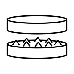 Poster - drugs grinder icon black and white logo