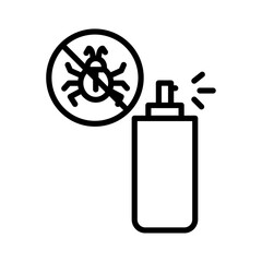 Poster - Insecticide icon Black and white logo