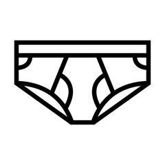 Poster - Mens Brief icon Black and white logo
