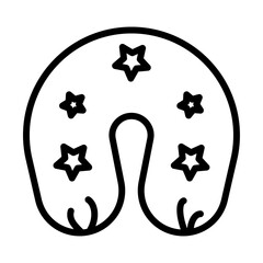 Poster - nursing pillow black and white logo