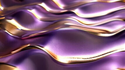 Poster - mesmerizing metallic waves: fluid motion of iridescent surfaces in dynamic light