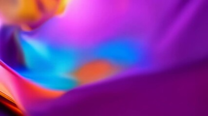 Poster - Vivid abstract fluid movement with dynamic color flow and vibrant hues
