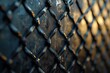 © Вова Печенюк - Industrial metal mesh texture urban setting close-up abstract lighting artistic perspective