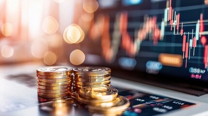 Poster - Analyzing Financial Data and Investment Strategies on Computer Screen