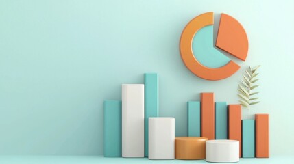 Poster - Modern Geometric Infographic Diagrams for Business Analytics and Financial Reporting