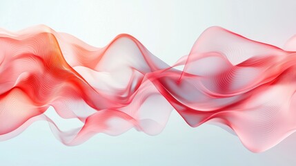 Poster - Mesmerizing Holographic Abstract Fluid Waves Flowing Swirling Dynamic Background