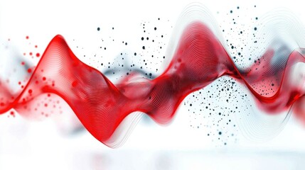 Poster - Vibrant Fluid Dynamics   Abstract Digital Art with Colorful Splashing Waves