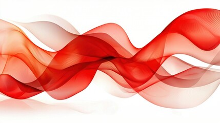 Poster - Vibrant Abstract Wave Motion with Flowing Colorful Lines and Curves