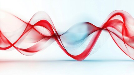 Poster - mesmerizing abstract waves of vibrant colors flowing in graceful motion