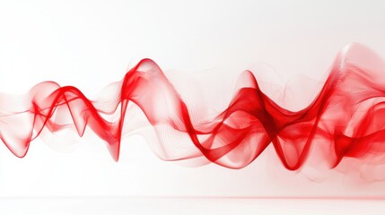 Poster - Vibrant Undulating Waves of Crimson and Fuchsia Fluid Dynamics  Abstract Contemporary Art Backdrop for Branding  Packaging  and Digital Media