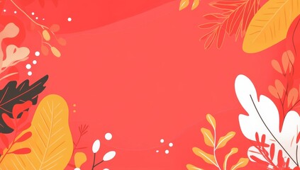 Wall Mural - a red abstract background with an energetic composition of dynamic shapes