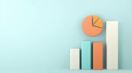 Poster - Colorful Graph Chart Infographic Data Analytics Visualization