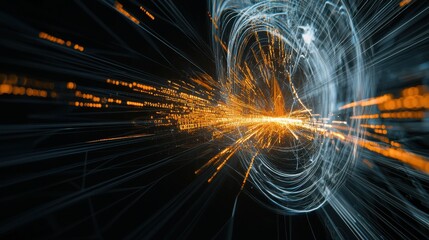 Poster - Explosive Energy Burst of Dynamic Luminescent Particles in Motion