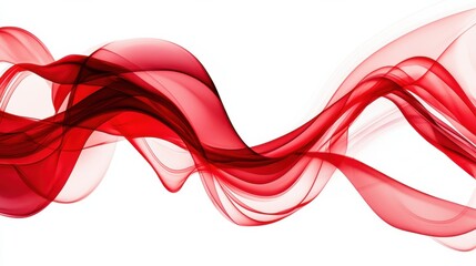 Poster - Flowing Ethereal Abstract Waves of Colorful Translucent Digital Art Patterns Undulating in Captivating Motion
