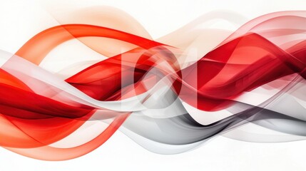 Poster - flowing abstract waves graphic design backdrop for digital content