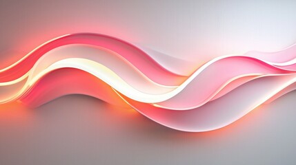 Poster - Mesmerizing Fluid Gradients and Undulating Curves in Vibrant Abstract Artwork
