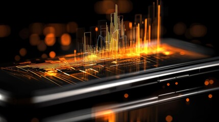 Poster - Glowing Futuristic Digital Abstract Light Explosion Energy Power Finance Data Network Software Concept