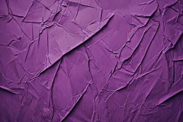 Poster - crumpled purple wrapping paper forms an abstract textured background, suitable for various design an