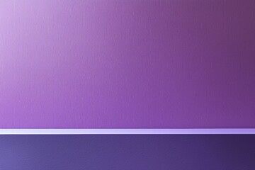 Poster - Empty white shelf displaying on purple textured wall background with light from above creating a modern and minimalist backdrop for product placement