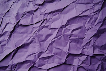 Poster - close-up view of crumpled purple wrapping paper providing a unique and textured backdrop, perfect fo