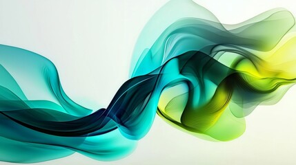 Poster - Smooth elegant curves creating a dynamic and vibrant abstract composition, ideal for conveying concepts of energy, movement, and modern design