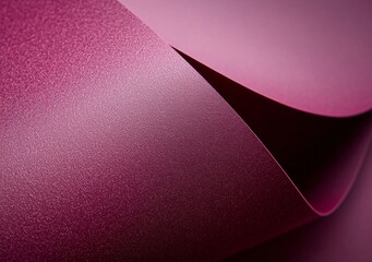 Wall Mural - Magenta metallic paper creates dynamic abstract shapes and intricate shadows, providing a visually captivating background with a rich, textured surface that enhances modern design