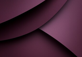 Poster - Smooth, curved shapes intersect on a purple backdrop, creating a dynamic and modern abstract composition with a sense of depth and dimension