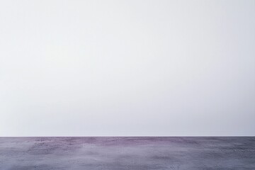 Poster - Simple yet elegant, the image presents an empty room featuring a pristine white wall and a textured concrete floor, offering a minimalist backdrop ideal for showcasing products or designs