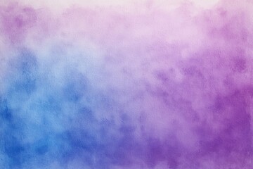 Poster - Soft blue and purple watercolor paint creates a beautiful gradient background, perfect for adding a touch of elegance to any design project