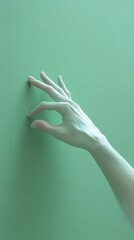 Sticker - Reaching Out: A Minimalist Study in Form and Gesture