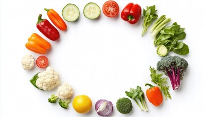  Vibrant Vegetable Circle: A Feast for the Senses