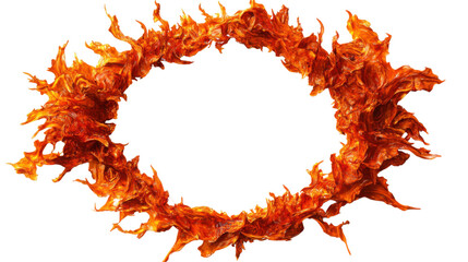 Poster - Ring of fire with transparent background creating dramatic frame