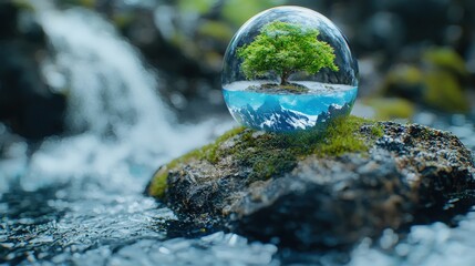 Poster - Creative Art Highlighting the Fusion of Nature and Technology