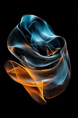 Poster - Dynamic Motion Art Created with Swirling Colors and Abstract Lines