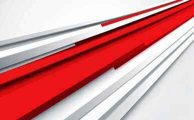 Wall Mural - an abstract red background with a modern, corporate theme, enhanced with a silver effect