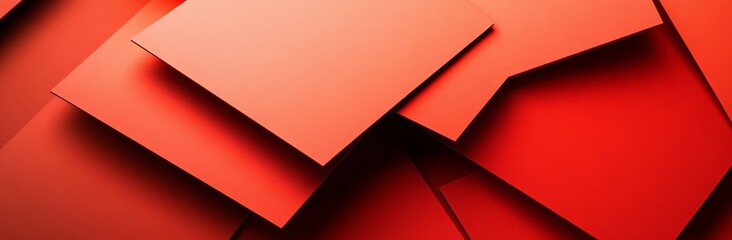 Wall Mural - a geometric pattern design for a modern website banner, with an abstract black and red background ad
