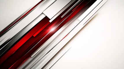 Wall Mural - a modern background with red and white geometric shapes in an abstract geometric style, featuring a 