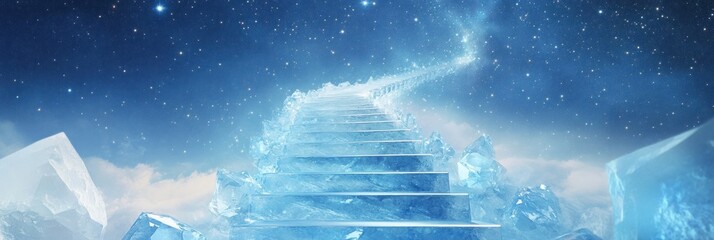 Poster - Celestial Ice Stairway to the Heavens