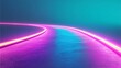 © Sweet.Duck - A vibrant, futuristic road illuminated with pink and blue neon lights, creating a surreal, immersive atmosphere.