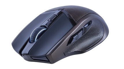 Poster - Modern wireless gaming mouse isolated on transparent background
