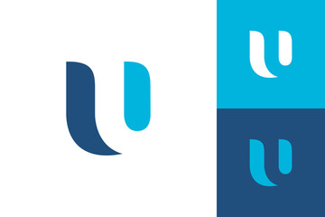 letter u simple icon logo vector business design isolated