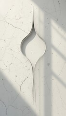 Poster - Abstract White Design Featuring a Central Curving Form