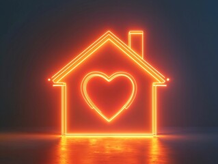 Poster - Home Sweet Home Neon